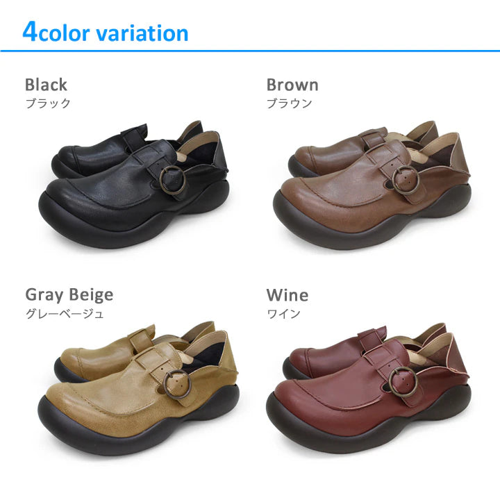 RegettaCanoe Women's Belt Design 2-Way Shoes - CJOS-6305A