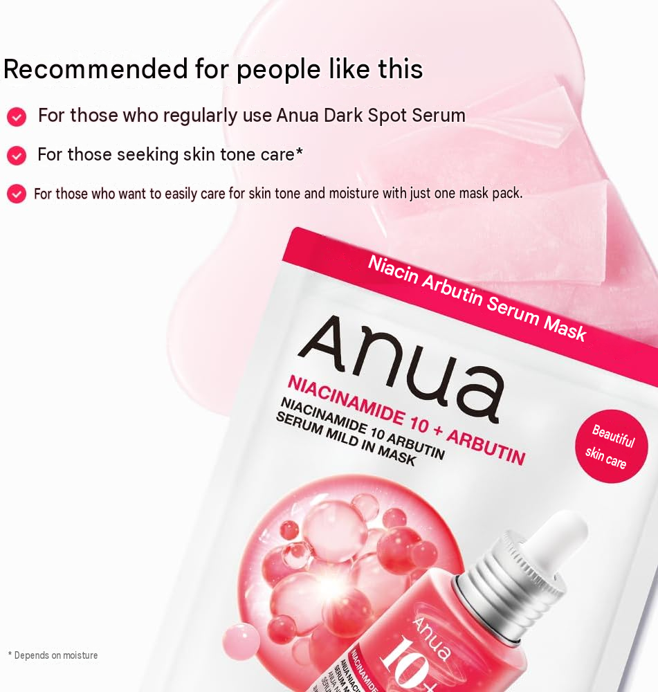 ANUA Niacin 10 Arbutin Mask Pack – 7 Sheets