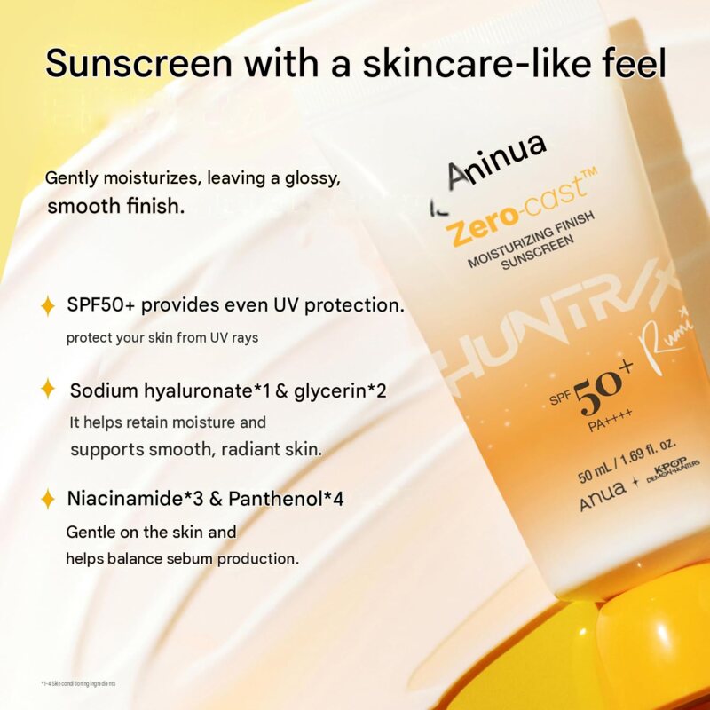 ANUA Kedehan ZERO-CAST Moisturizing Sunscreen SPF50+ 50mL