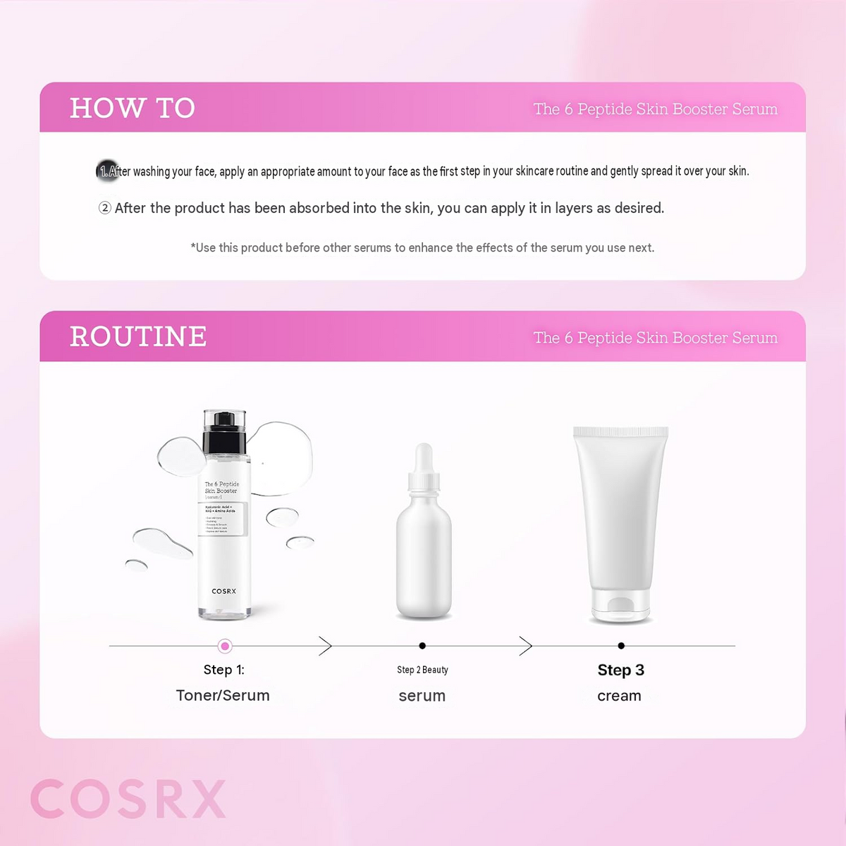 COSRX Peptide Booster Infused Beauty Serum – Peptide 6 Skin Booster, 5.1 fl oz (150 mL)