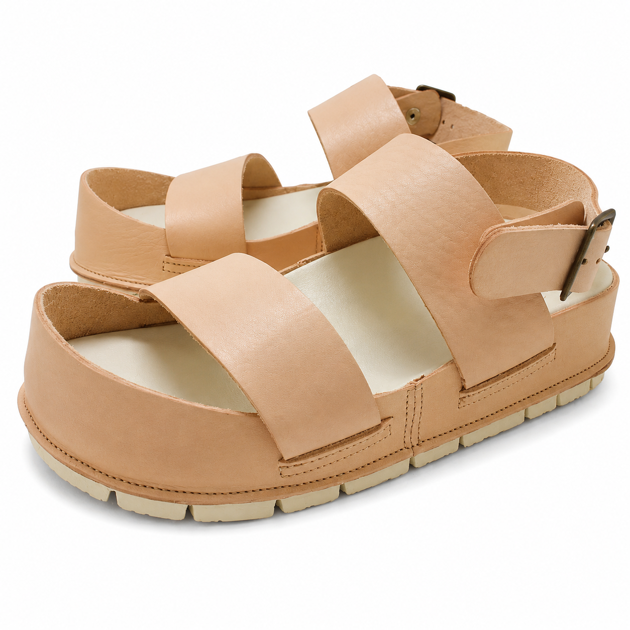 RegettaCanoe Women's Vegetable-Tanned Leather Back-Strap Craft Sandals - CJCR-2501