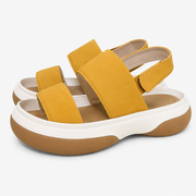 RegettaCanoe Women's Fluffy Puffy Sandals with Belt - CJFT-007