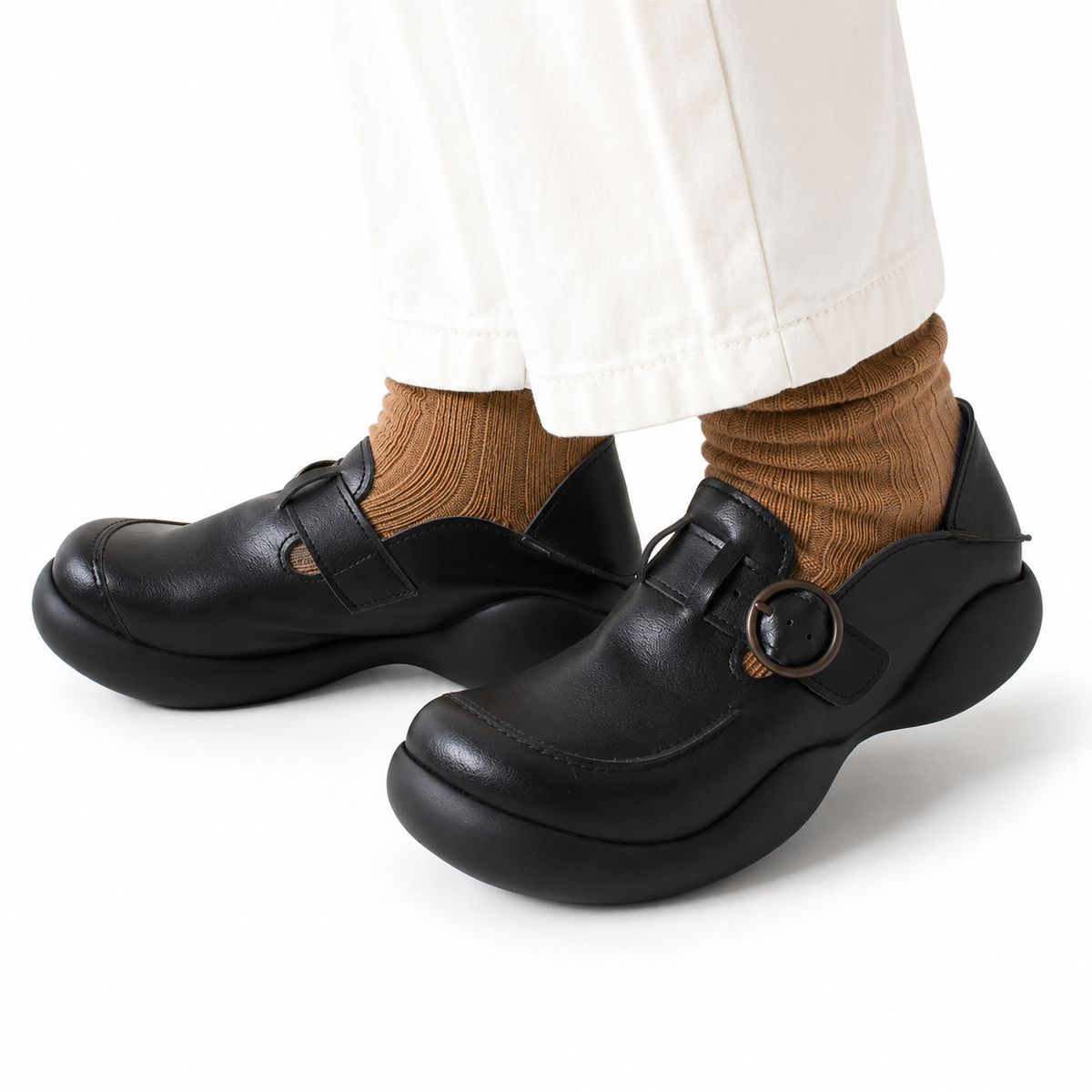 RegettaCanoe Women's Belt Design 2-Way Shoes - CJOS-6305A