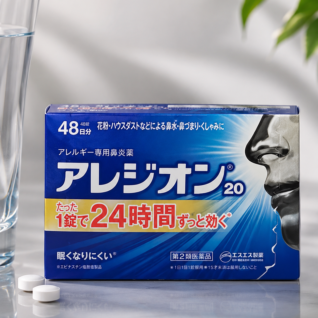 Alesion 20 Allergy Relief Tablets – 48 Tablets (48-Day Supply)