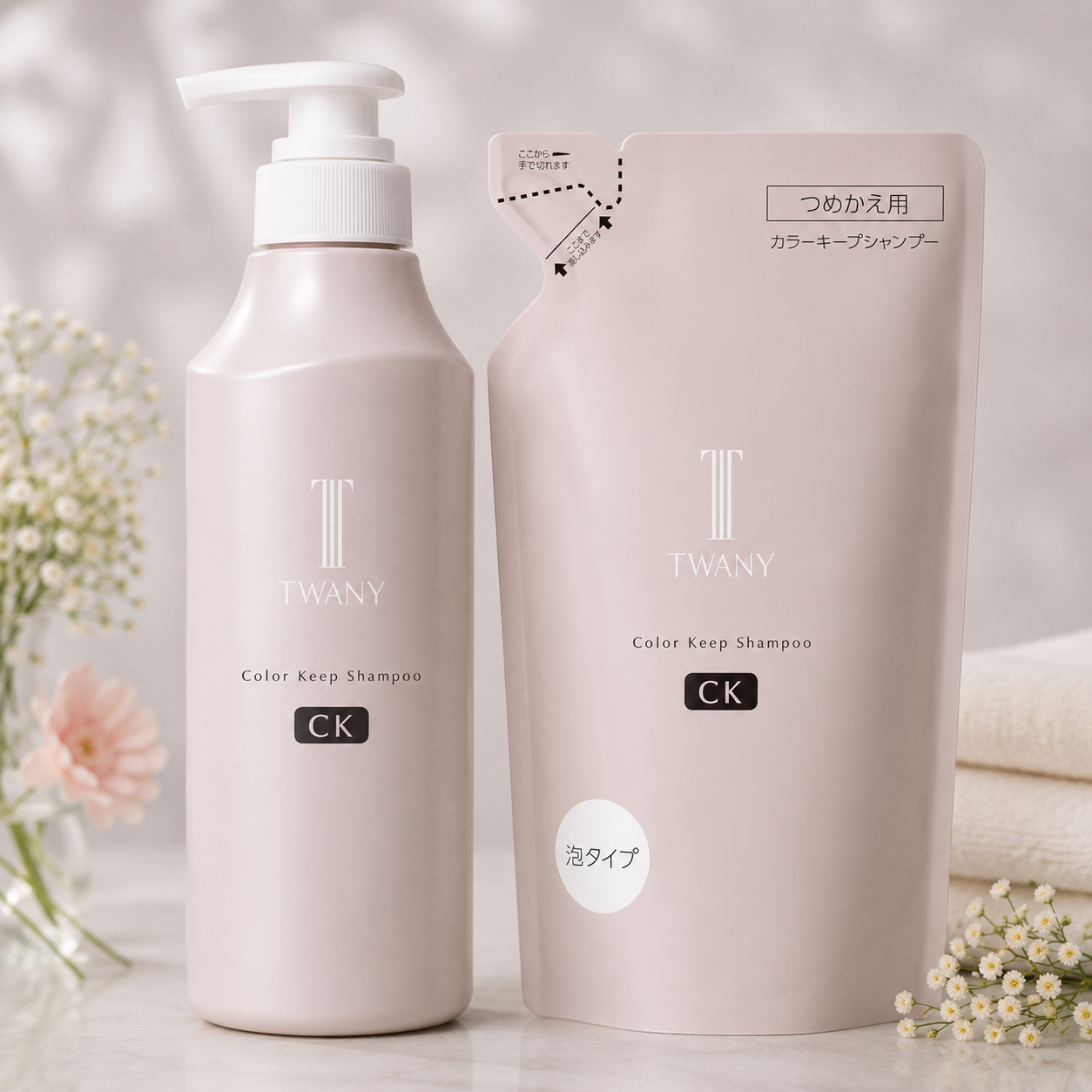 Twany Color Keep Shampoo Bottle + Refill – 400 ml