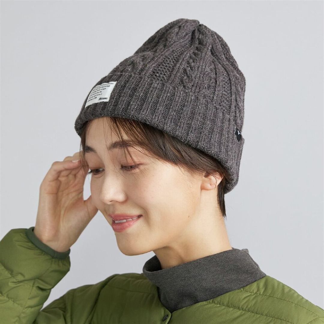 MIZUNO Breath Thermo Cable Knit Cap B2JWC530
