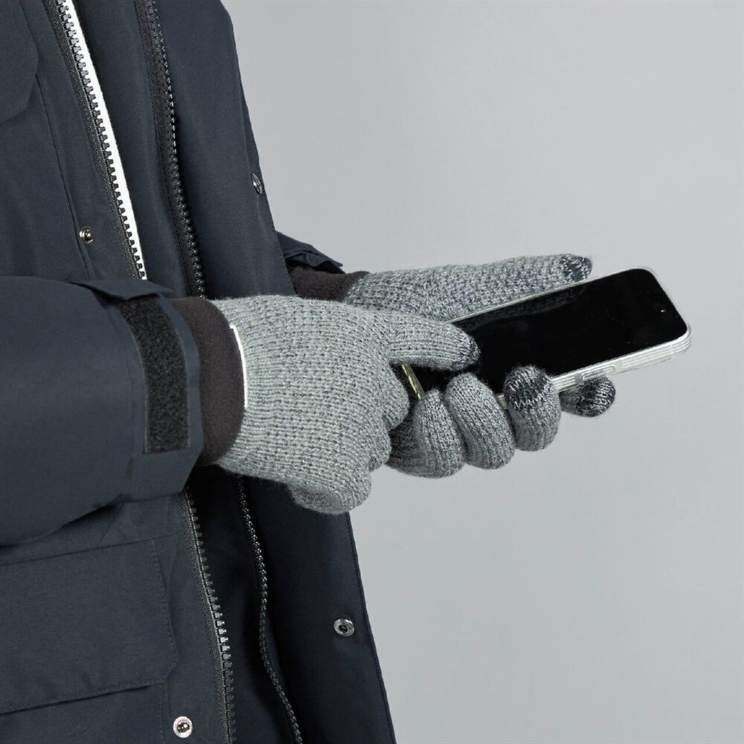 MIZUNO Breath Thermo Long Wappen Knit Gloves B2JYC525 Touchscreen Compatible