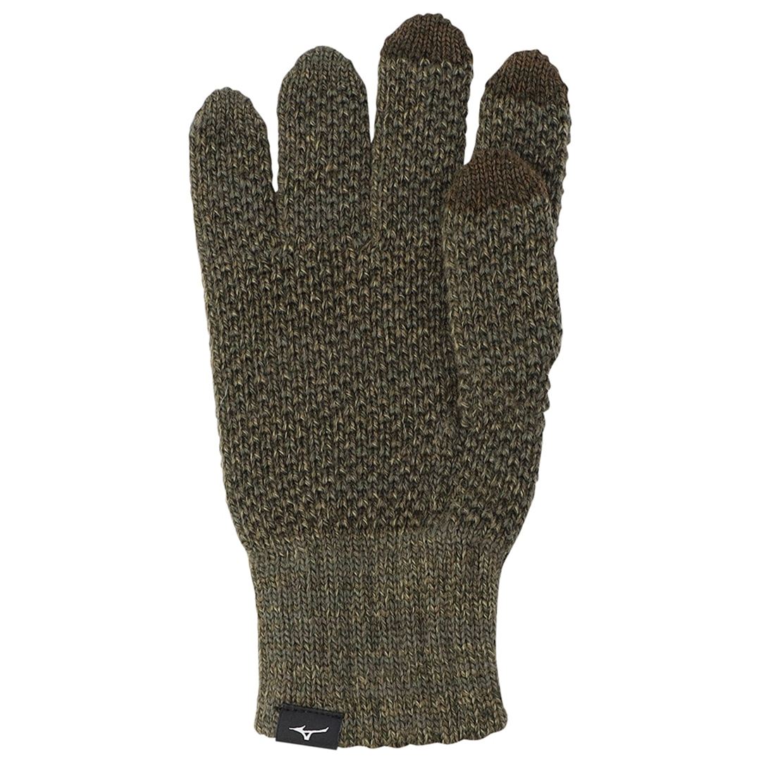 MIZUNO Breath Thermo Long Wappen Knit Gloves B2JYC525 Touchscreen Compatible