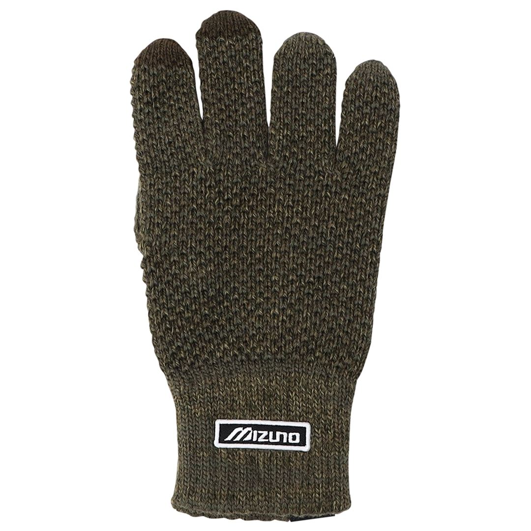 MIZUNO Breath Thermo Long Wappen Knit Gloves B2JYC525 Touchscreen Compatible
