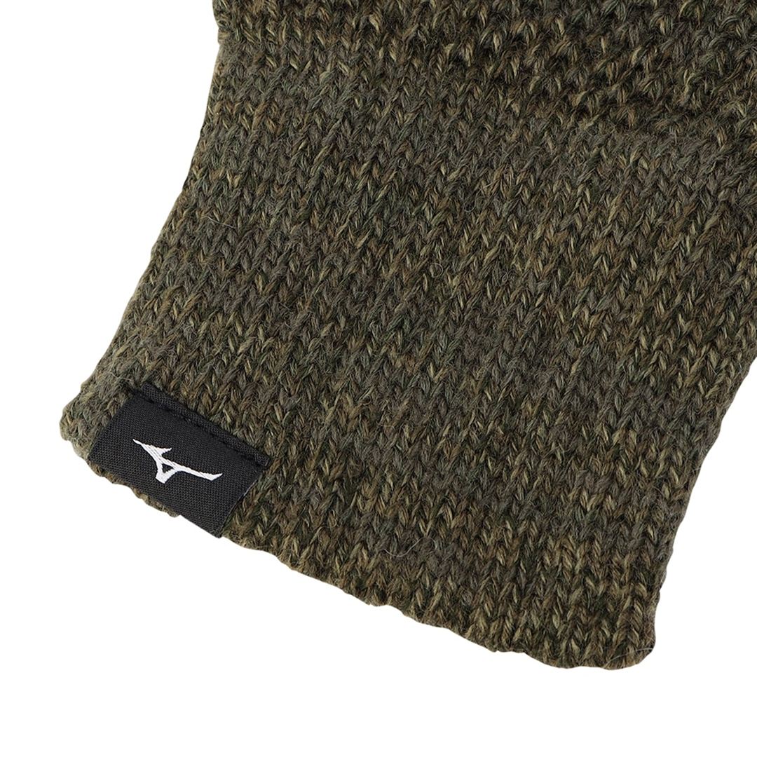 MIZUNO Breath Thermo Long Wappen Knit Gloves B2JYC525 Touchscreen Compatible
