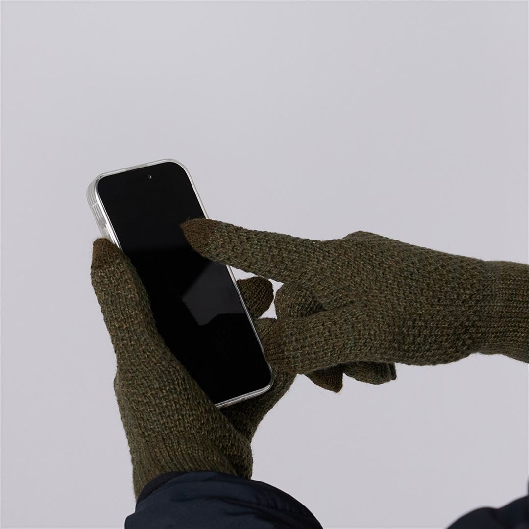 MIZUNO Breath Thermo Long Wappen Knit Gloves B2JYC525 Touchscreen Compatible