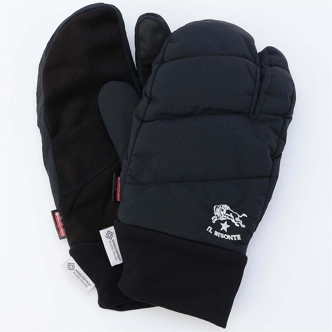 MIZUNO IL BISONTE WINDSTOPPER Product Finger Padded Mitten B2JYCS50