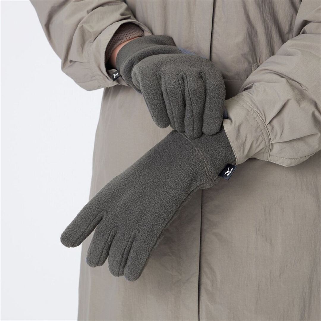 MIZUNO Breath Thermo Fleece Gloves C2JYD604 Touchscreen Compatible