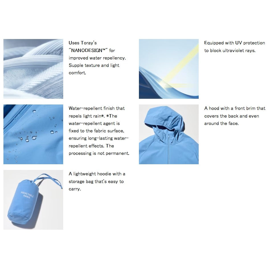 U Packable UV Cut Parka – NANODESIGN 487400 Japan best brand