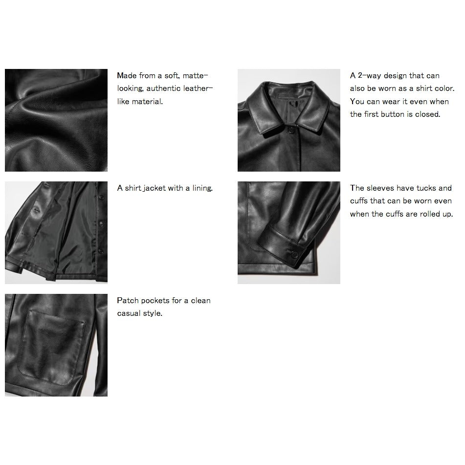 U Coating Relax Shirt Jacket 487846 Japan best brand