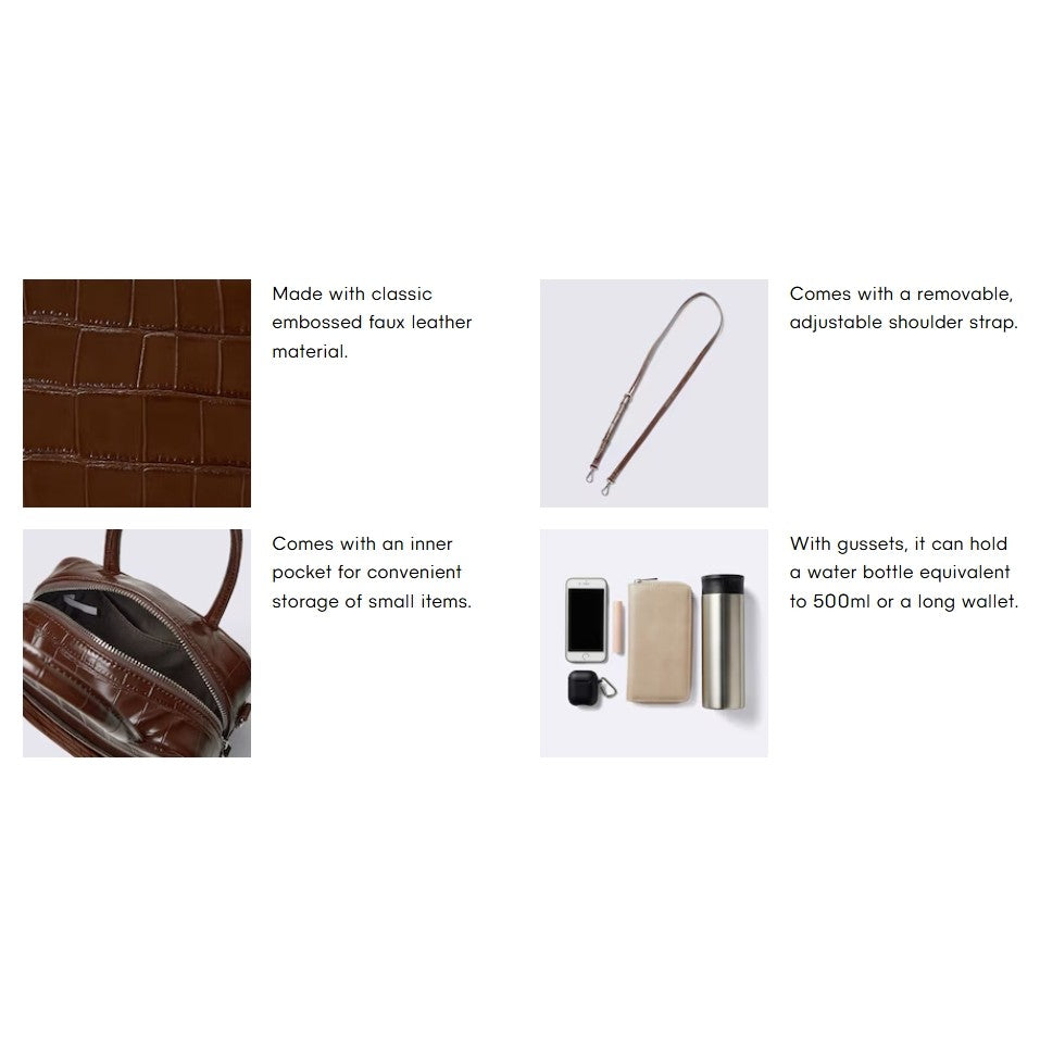 G Square Boston Bag CL 361178 Japan best brand 18×20×9.5 cm