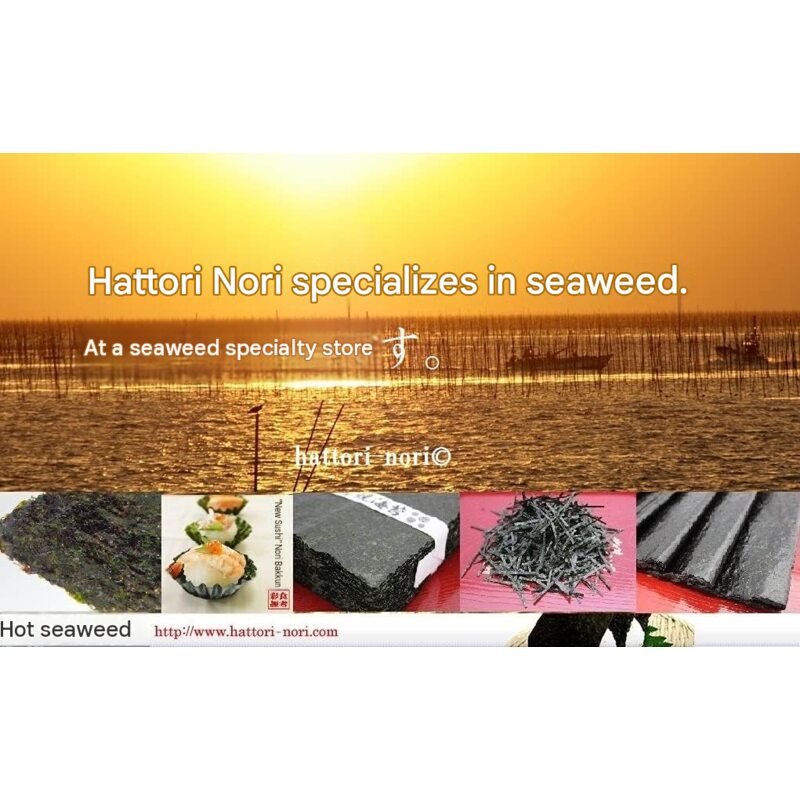 Hattori Nori Baked Seaweed – Aichi Prefecture, 100 Full-Size Sheets