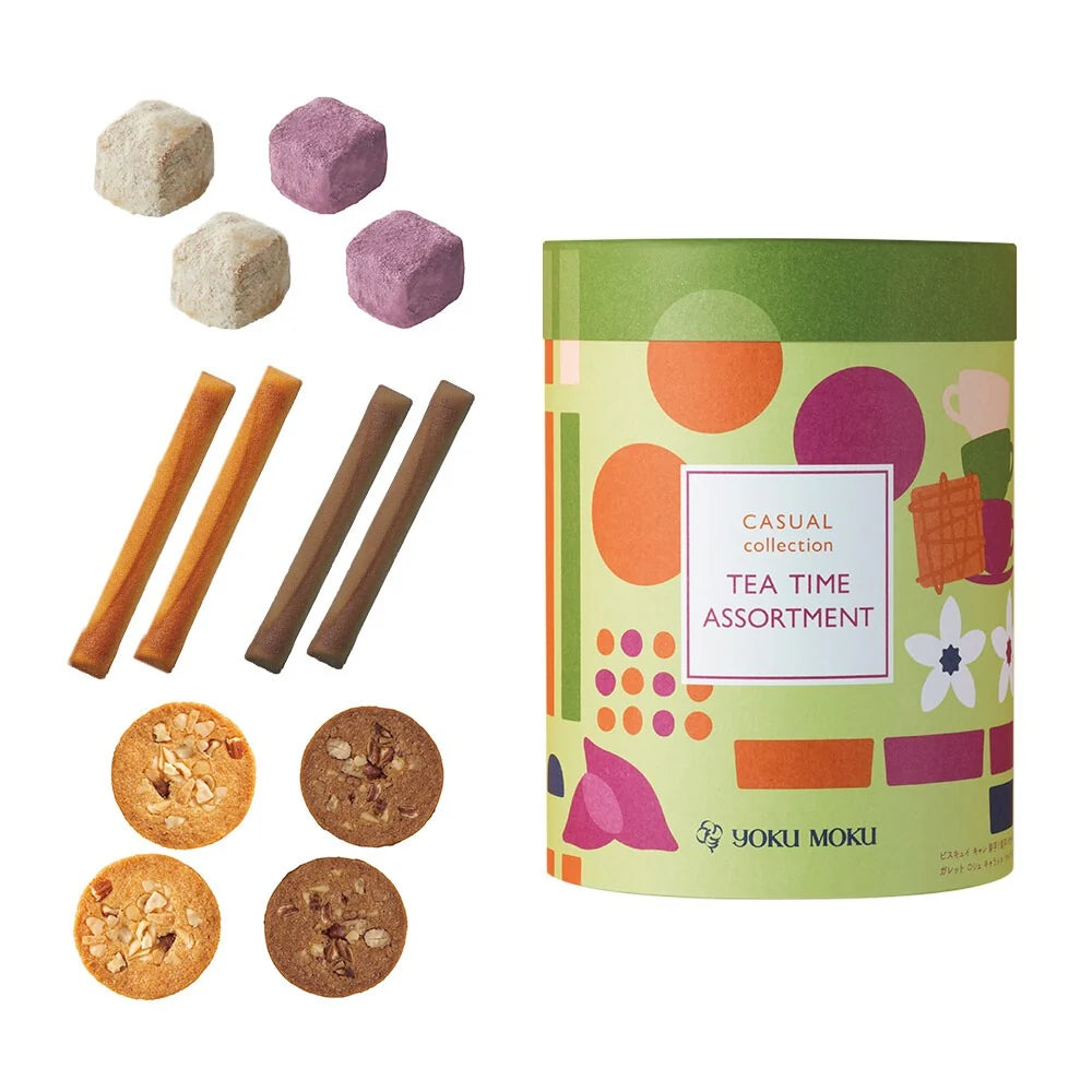 YOKU MOKU Casual Collection Tea Time Assortment – 6 Kinds, 15 Pieces