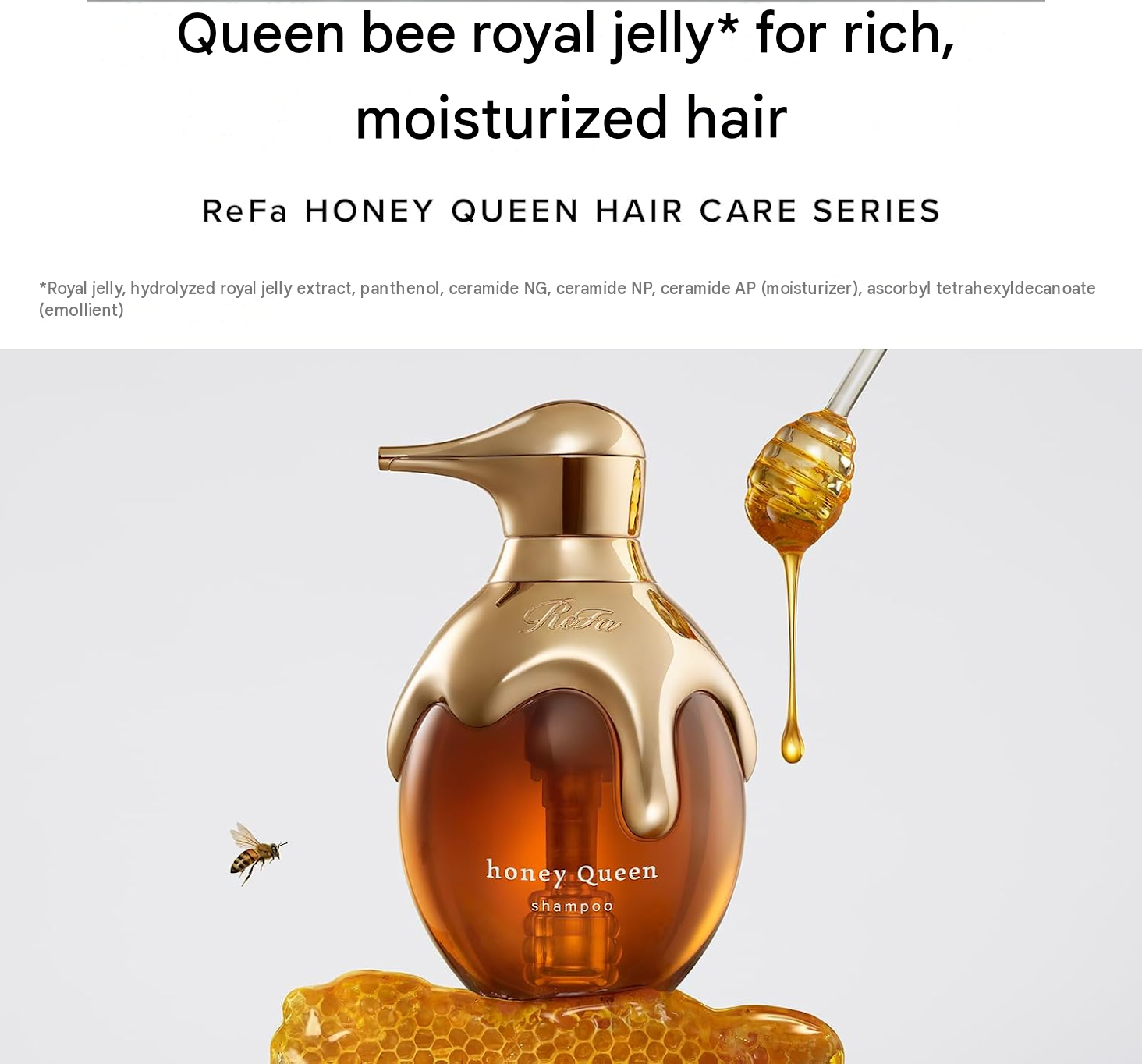 ReFa HONEY QUEEN Shampoo & Treatment Set