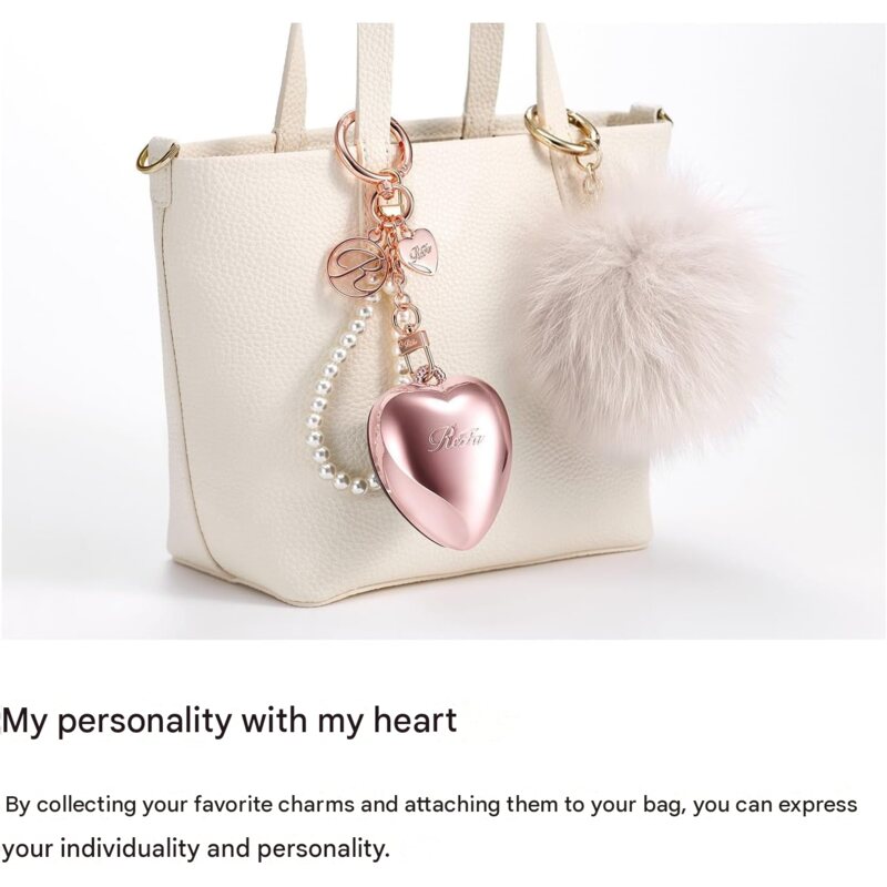 ReFa HEART BRUSH charm – Compact Hairbrush with Mirror | 3 Colors
