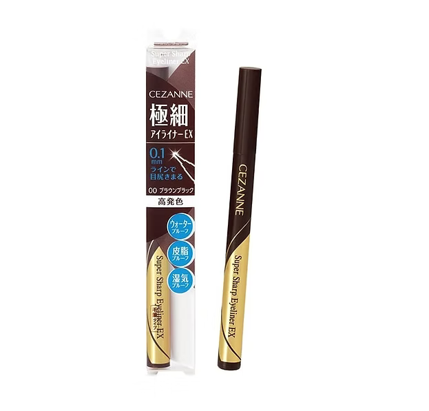 Cezanne Ultra Fine Eyeliner EX – Waterproof Liquid Eyeliner