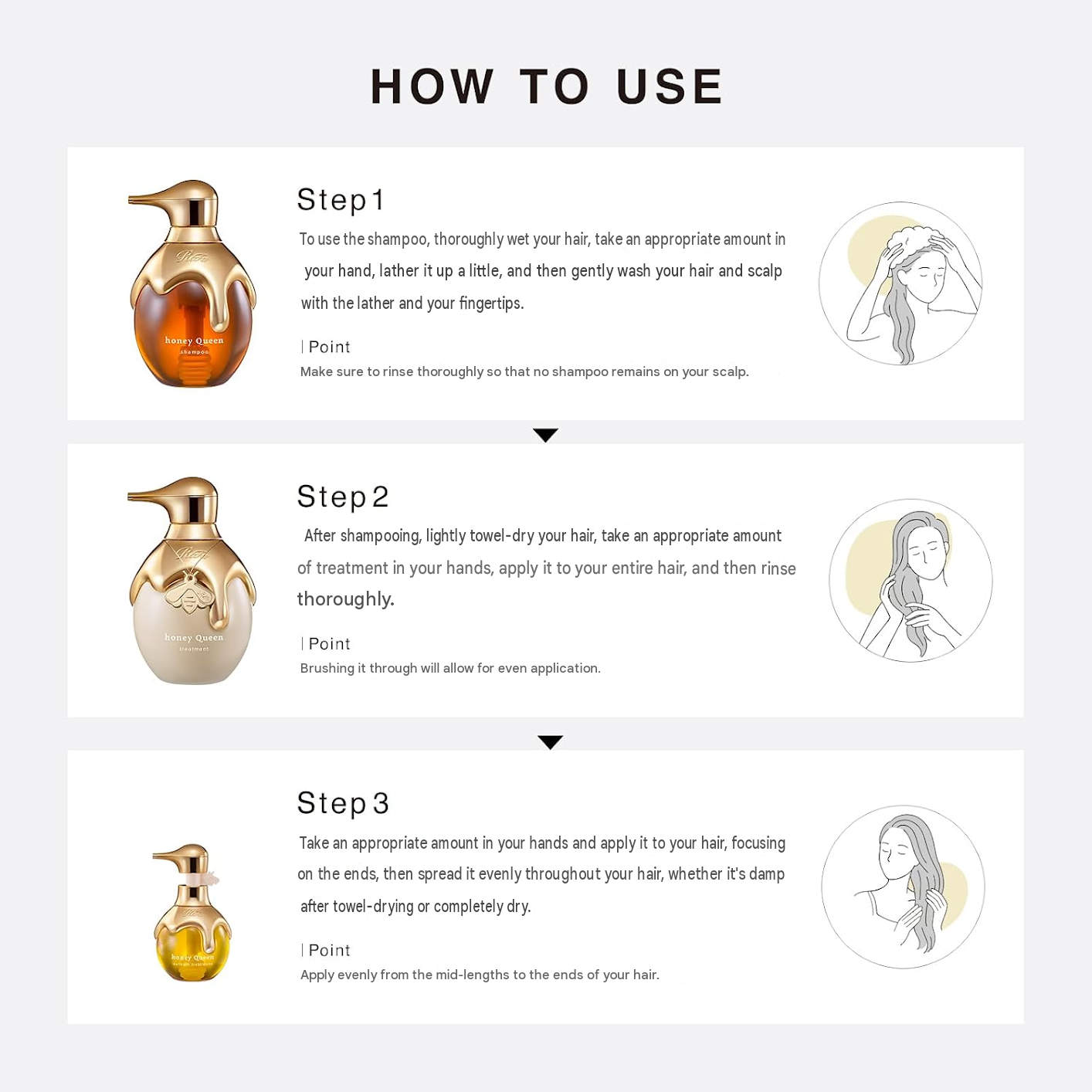 ReFa HONEY QUEEN Shampoo & Treatment Set