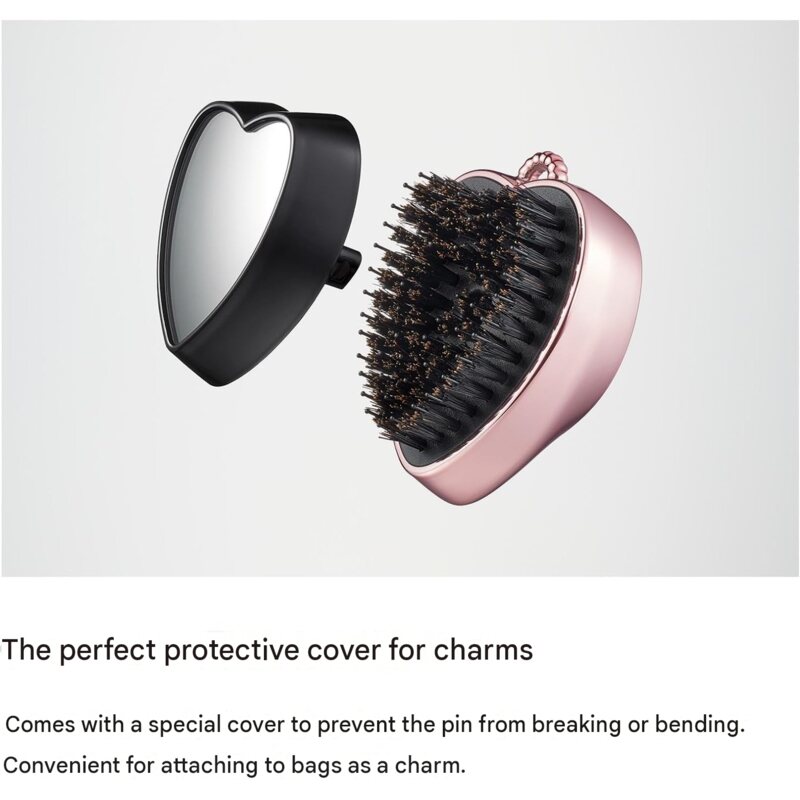ReFa HEART BRUSH charm – Compact Hairbrush with Mirror | 3 Colors