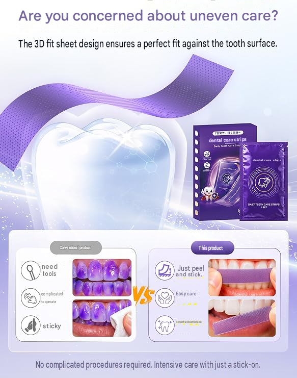 Whitening Sheets 3D Adhesive – 30-Minute Teeth Whitening Care