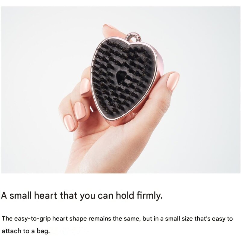 ReFa HEART BRUSH charm – Compact Hairbrush with Mirror | 3 Colors