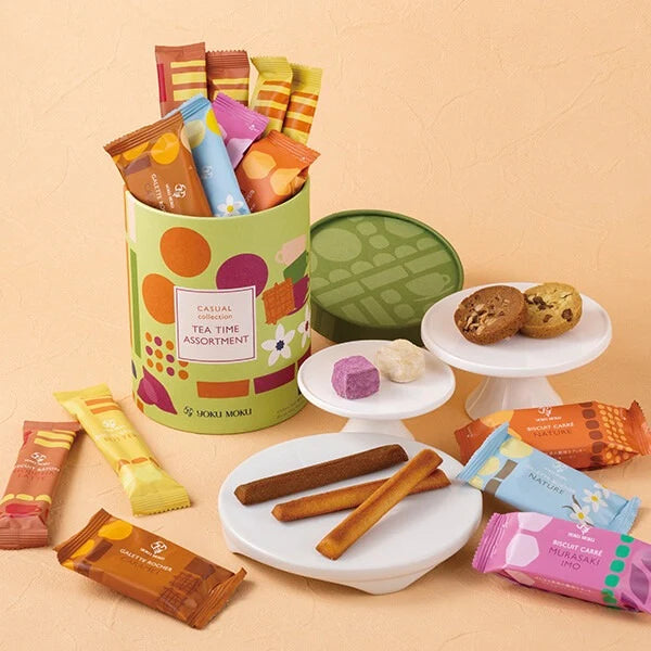 YOKU MOKU Casual Collection Tea Time Assortment – 6 Kinds, 15 Pieces