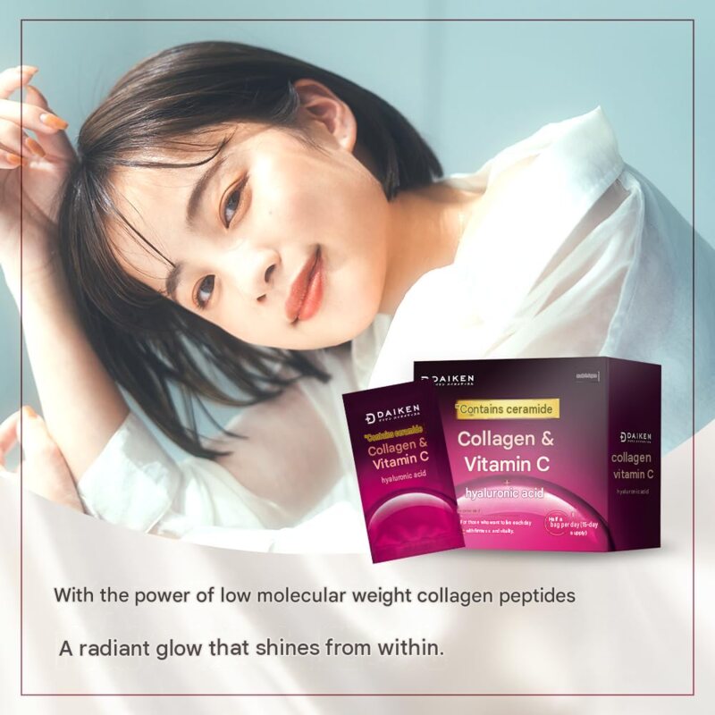 DAIKEN Low-Molecular-Weight Collagen Peptide Powder – 15 Pouches