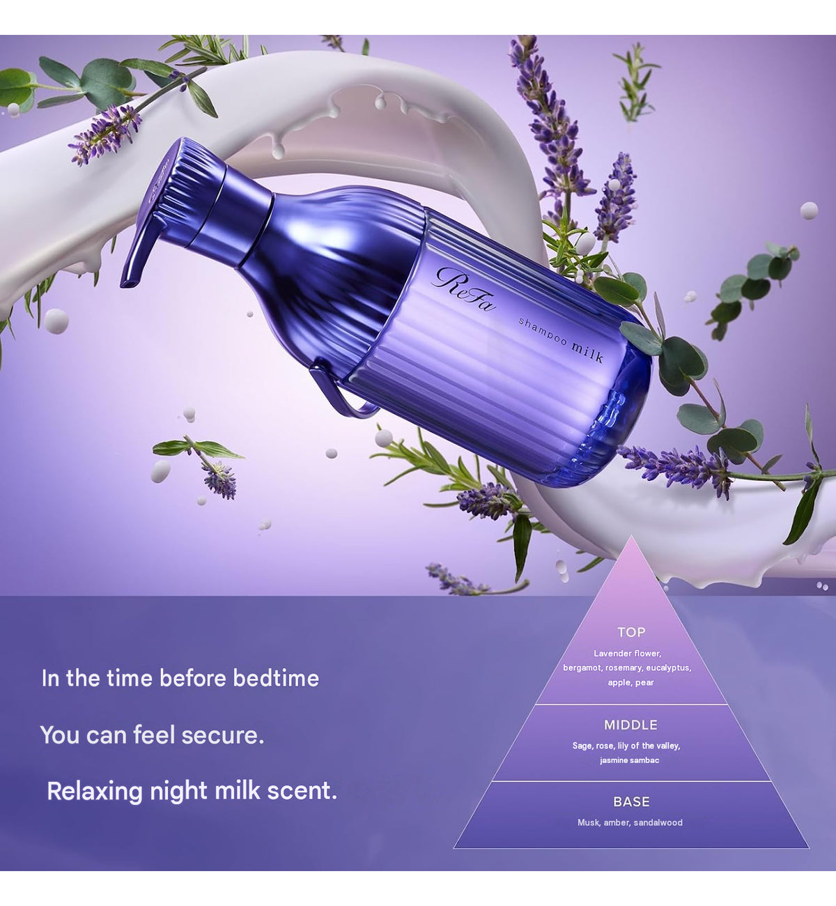 ReFa MILK PROTEIN Relax Night – Shampoo/ Treatment (Choose your type)