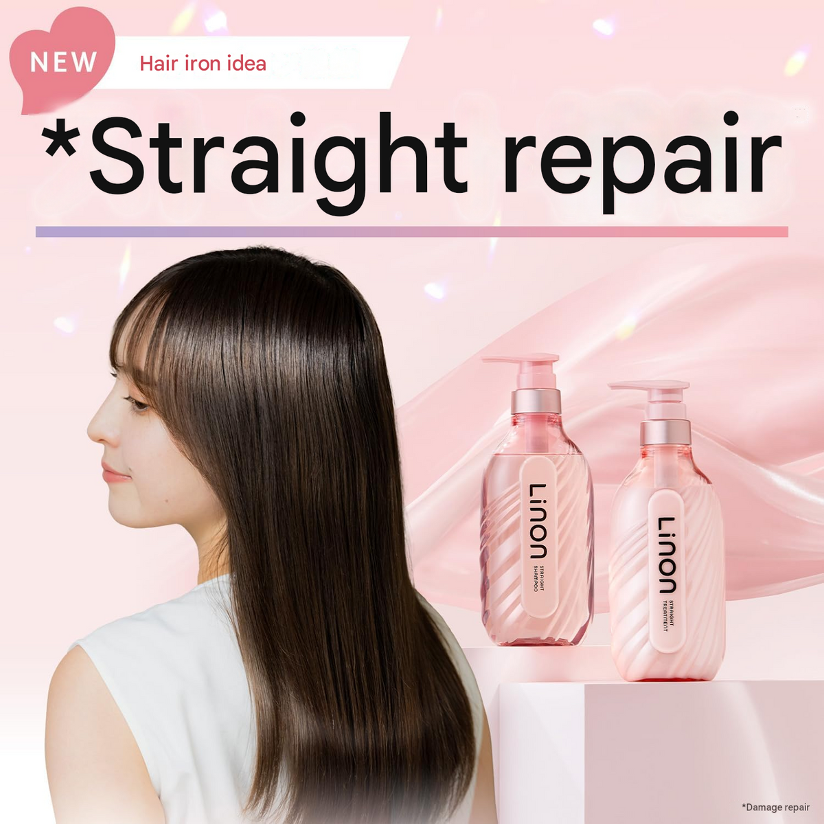 Linon Straight Maintenance Shampoo & Treatment Set – 430 mL