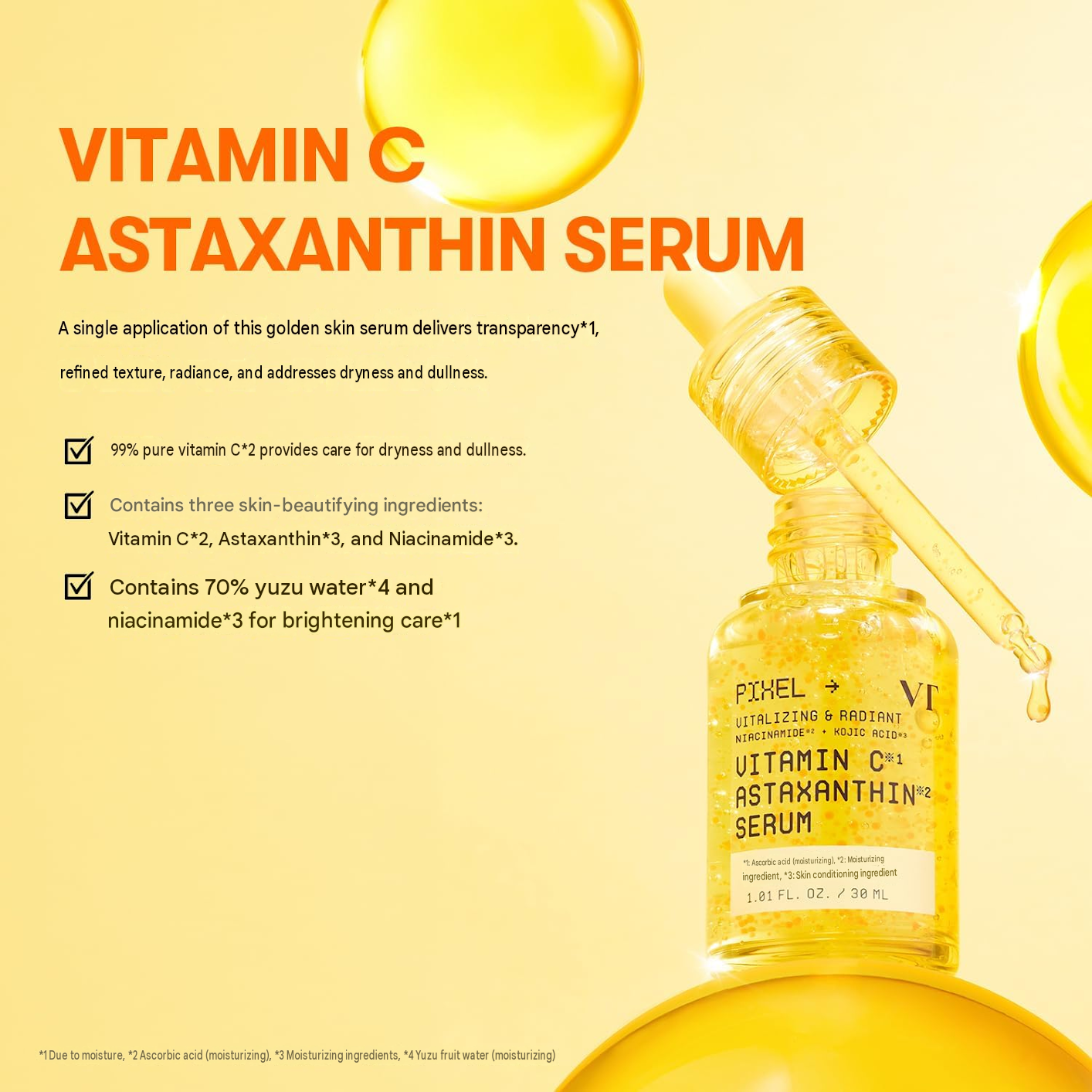 VTCOSMETICS Vitamin C Astaxanthin Serum – 30 ml