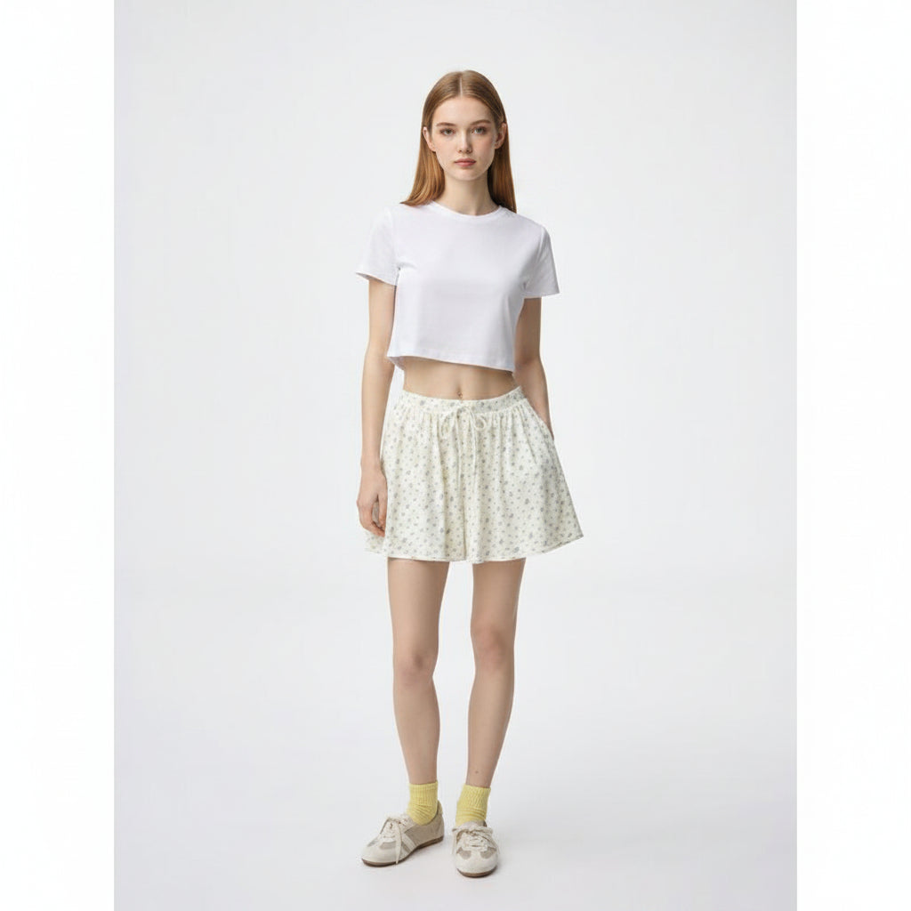 G Easy Short Pants (Flower Print) 359608 Japan best brand GU