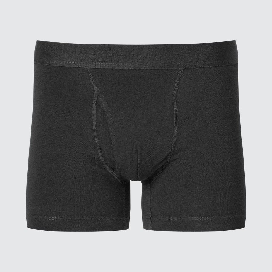 U Cotton Boxer Briefs (With Front Opening) 479495 Japan best brand