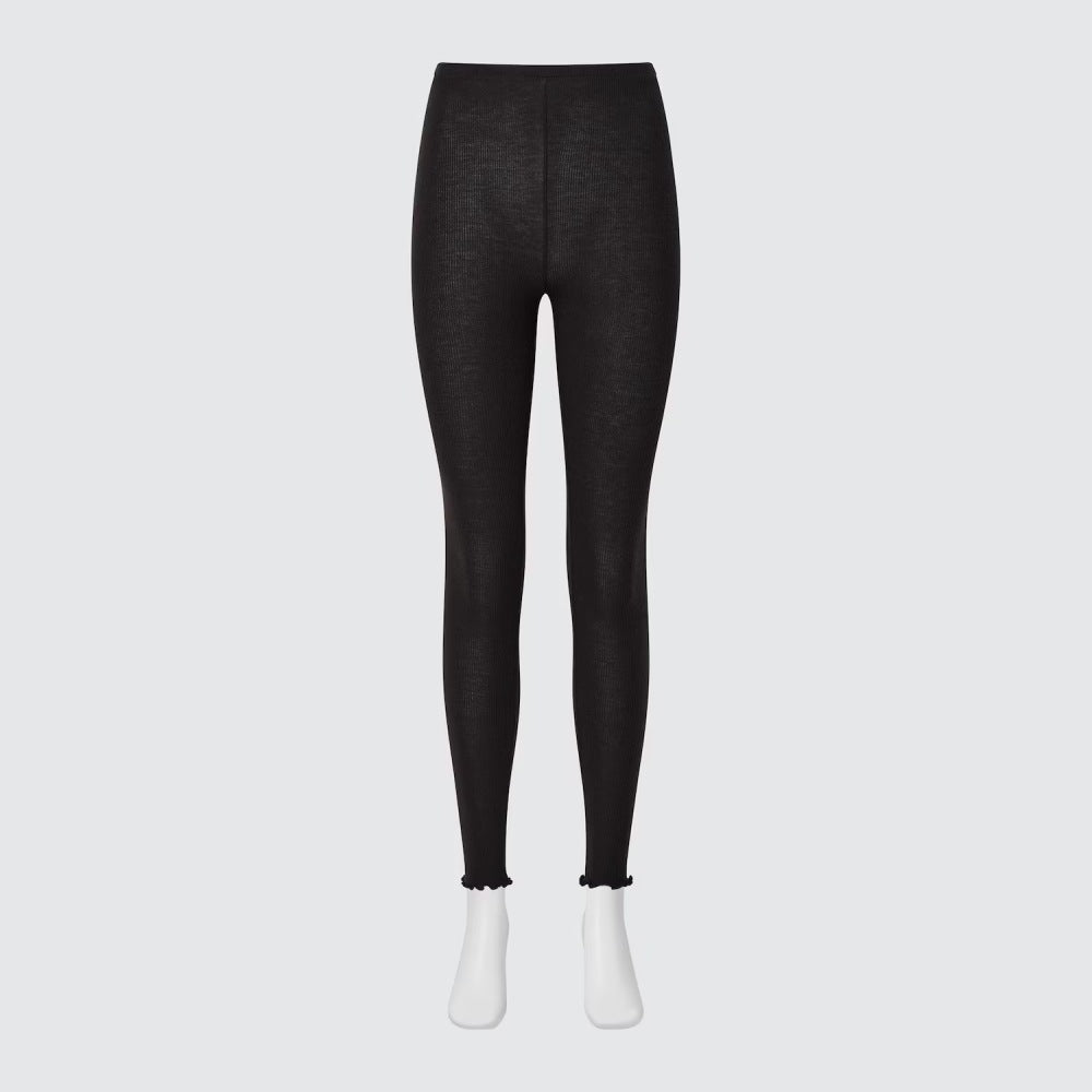 U HEATTECH Extra Warm Cashmere Blend Ribbed Leggings 483110 Japan best brand