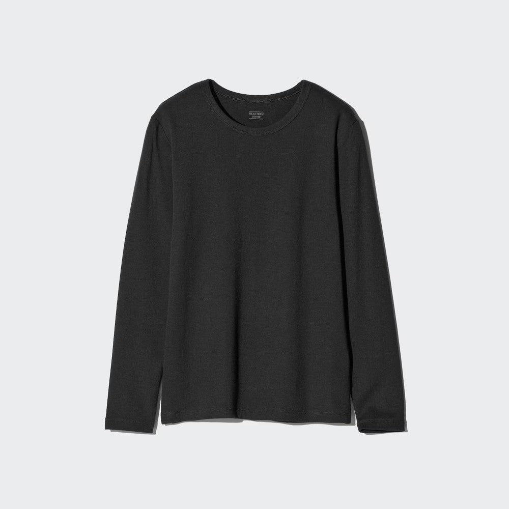 U Ultra Warm Heattech Cotton Crew Neck T 485833 Japan best brand
