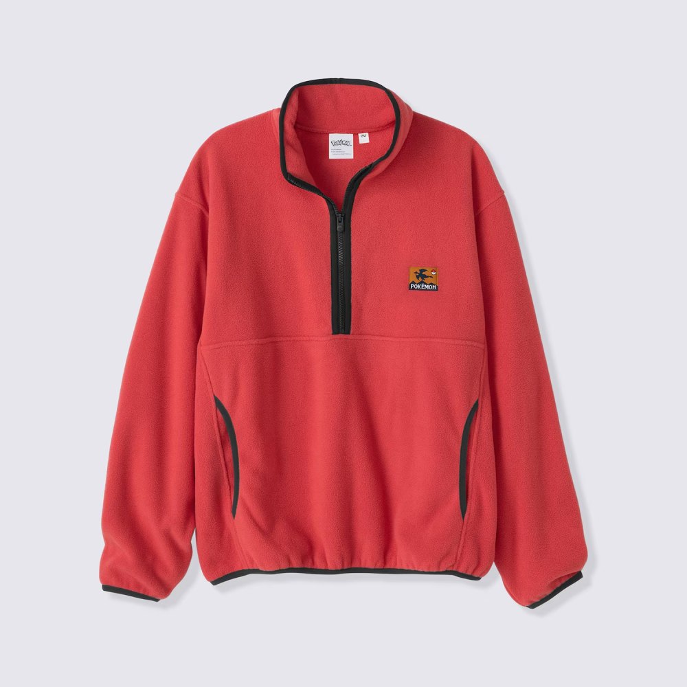 GU Half-Zip Fleece Pullover Pokémon 361730 Japan best brand