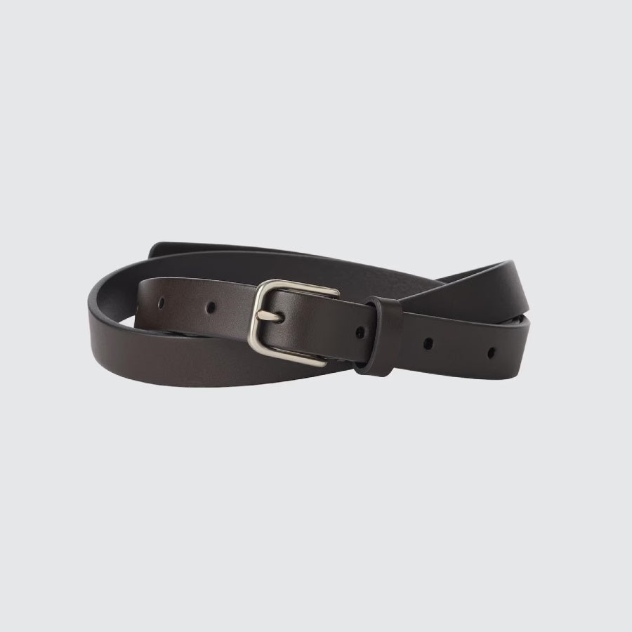 U Narrow Long Leather Belt Volpi Leather 484708 Japan best brand