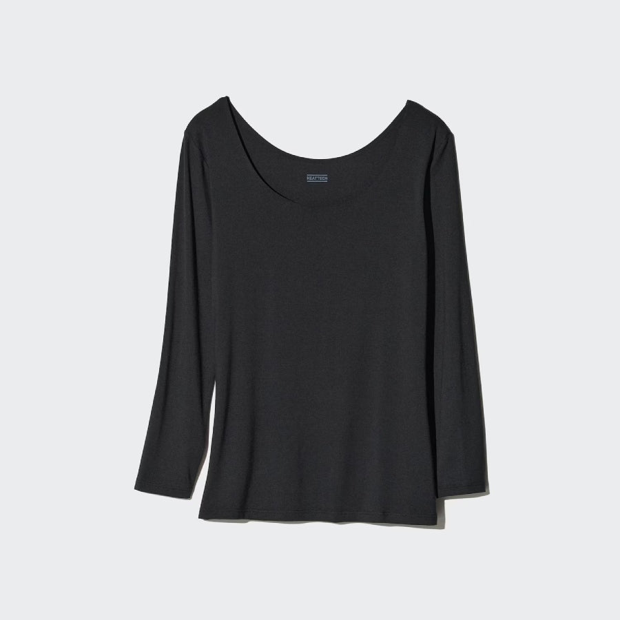 U Heattech U-Neck T-Shirt (3/4 Sleeves) 478936 Japan best brand