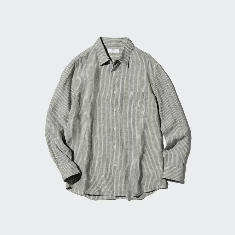 U Premium Linen Shirt / Stripe – 482434 Japan best brand