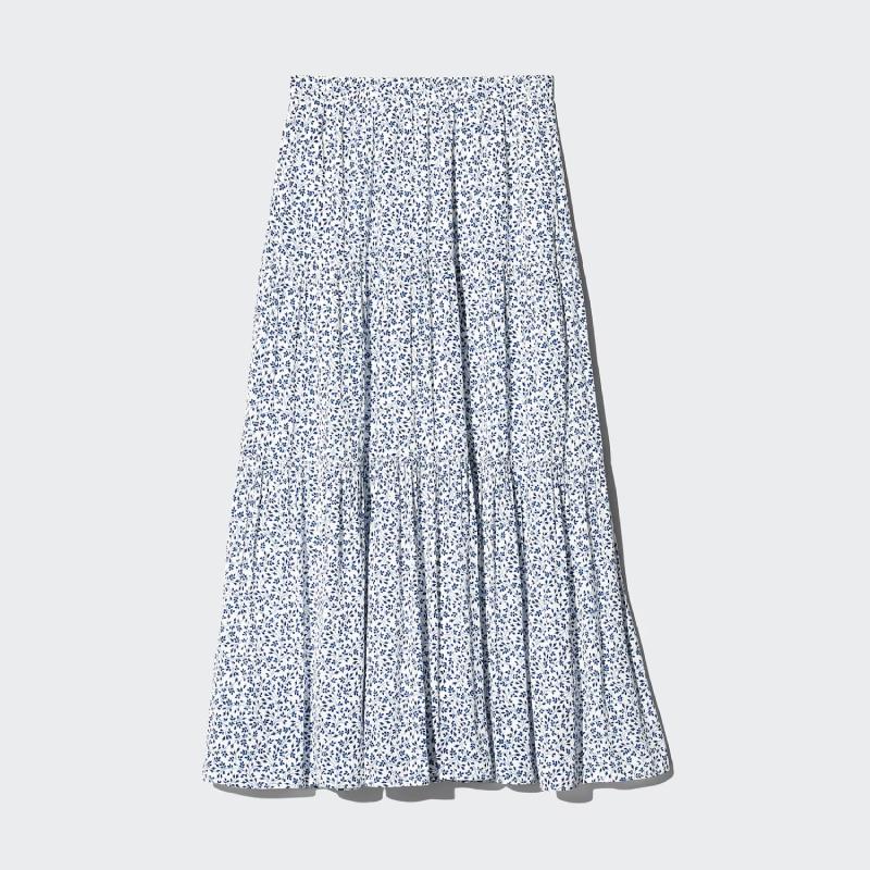 U Tiered Maxi Skirt 484706 Japan Best Brand