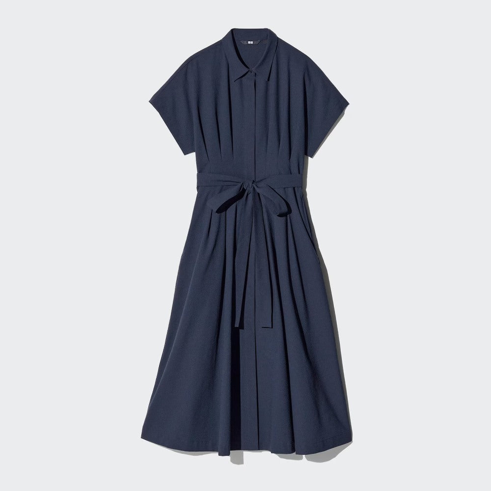 U Seersucker Shirt Dress – Shorter Length 487721 Japan best brand