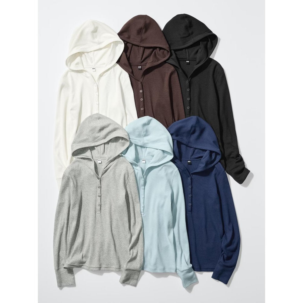 U Hooded Rib T-Shirt 488298 Japan best brand