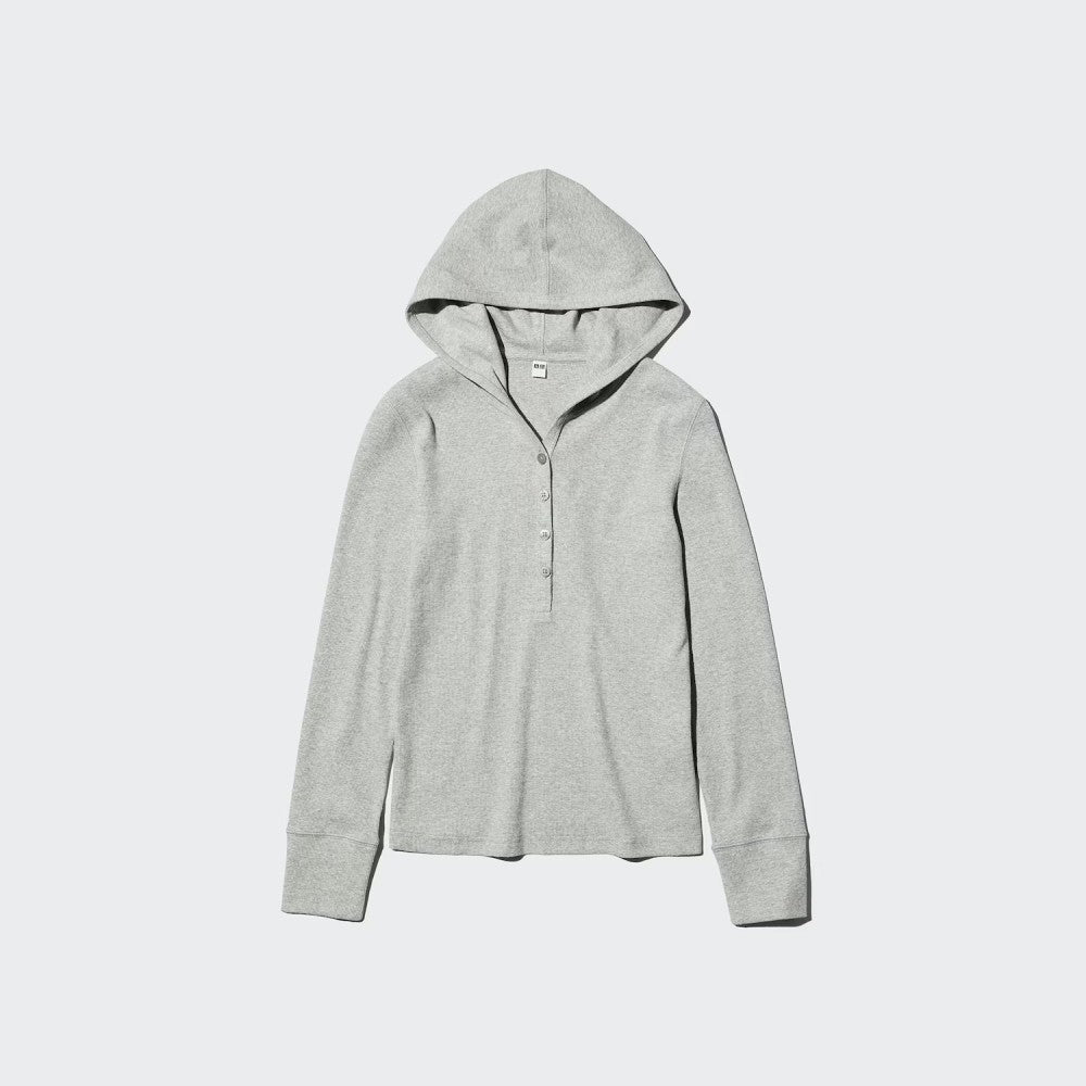 U Hooded Rib T-Shirt 488298 Japan best brand