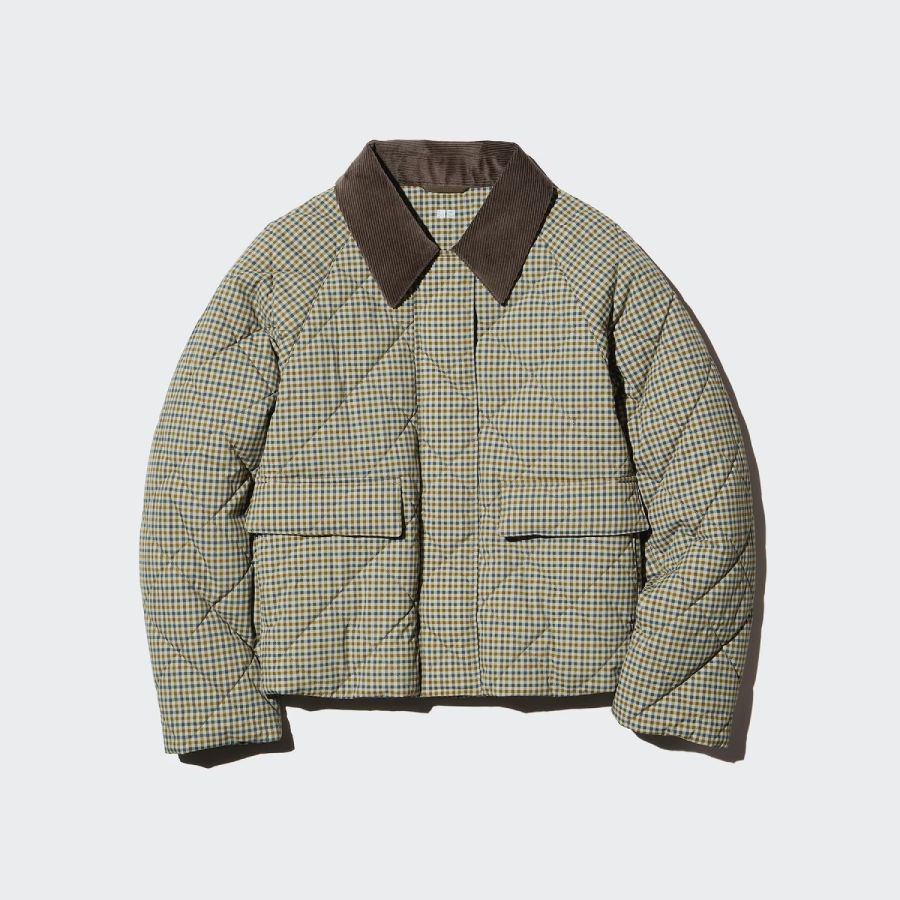 U Padded Utility Short Jacket / Check 489026 Japan best brand