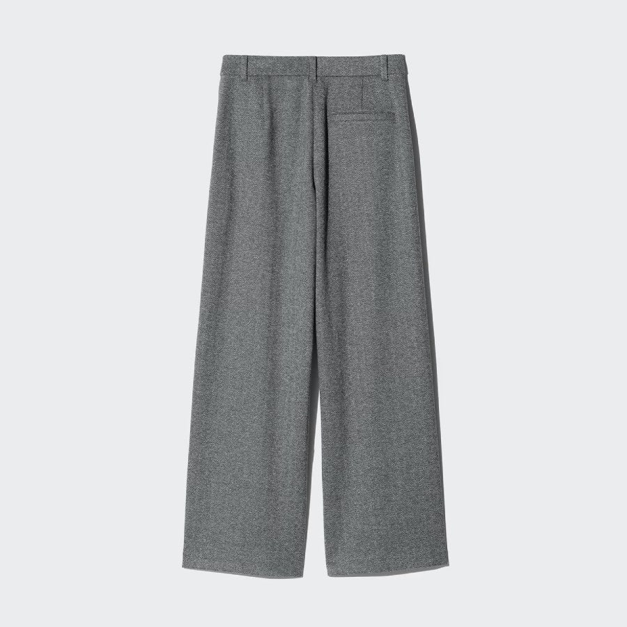 U Brushed Jersey Wide Pants / Herringbone 489395 Japan best brand