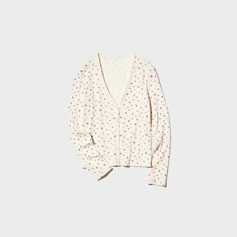 U Ribbed V-Neck Cardigan 489399 Japan best brand