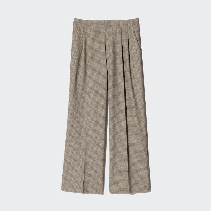 U Smart Wide Straight Pants 489415 Japan best brand